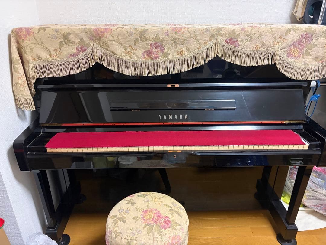 《YAMAHA》 ヤマハ アップライトピアノ U1H 〇調律カード付属〇 椅子付