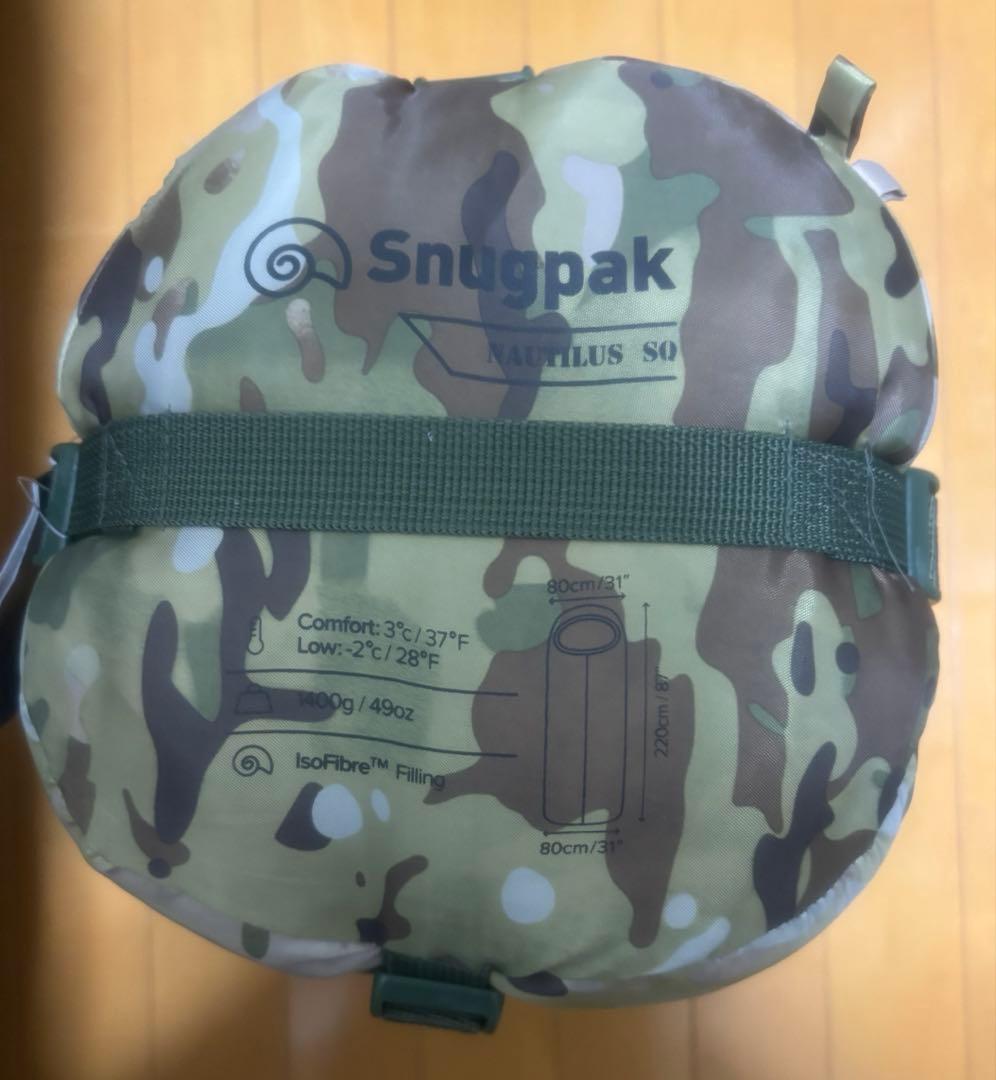 【新品・未使用】Snugpak カモフラージュ寝袋