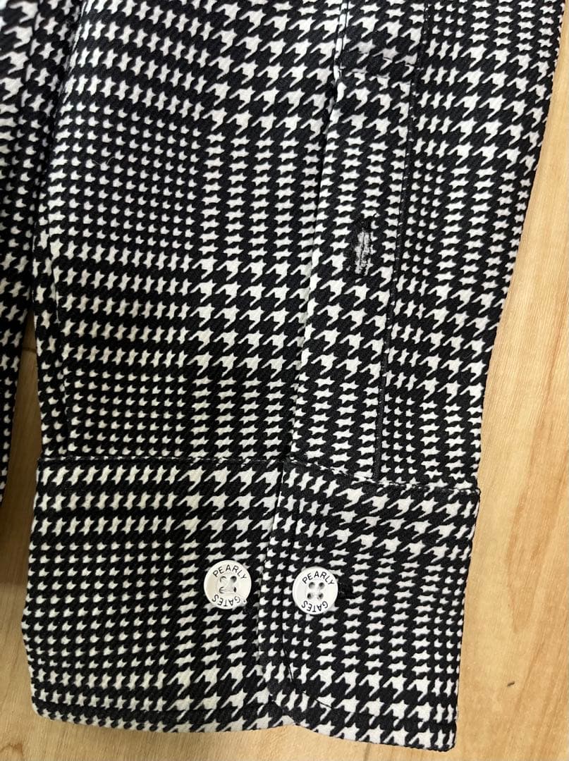 【極美品】パーリーゲイツ チェック柄 長袖シャツ メンズ 4★クリーニング済