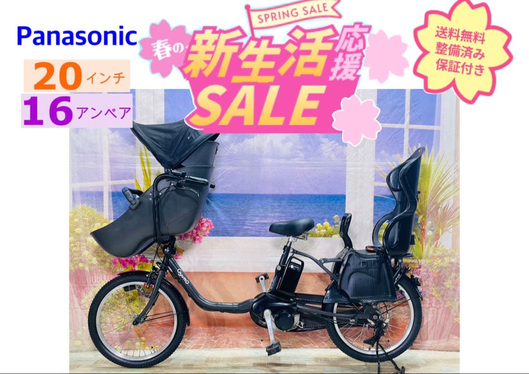 2019年！ギュットクルームDX16AH！⭐️子供乗せ電動アシスト自転車Y3529