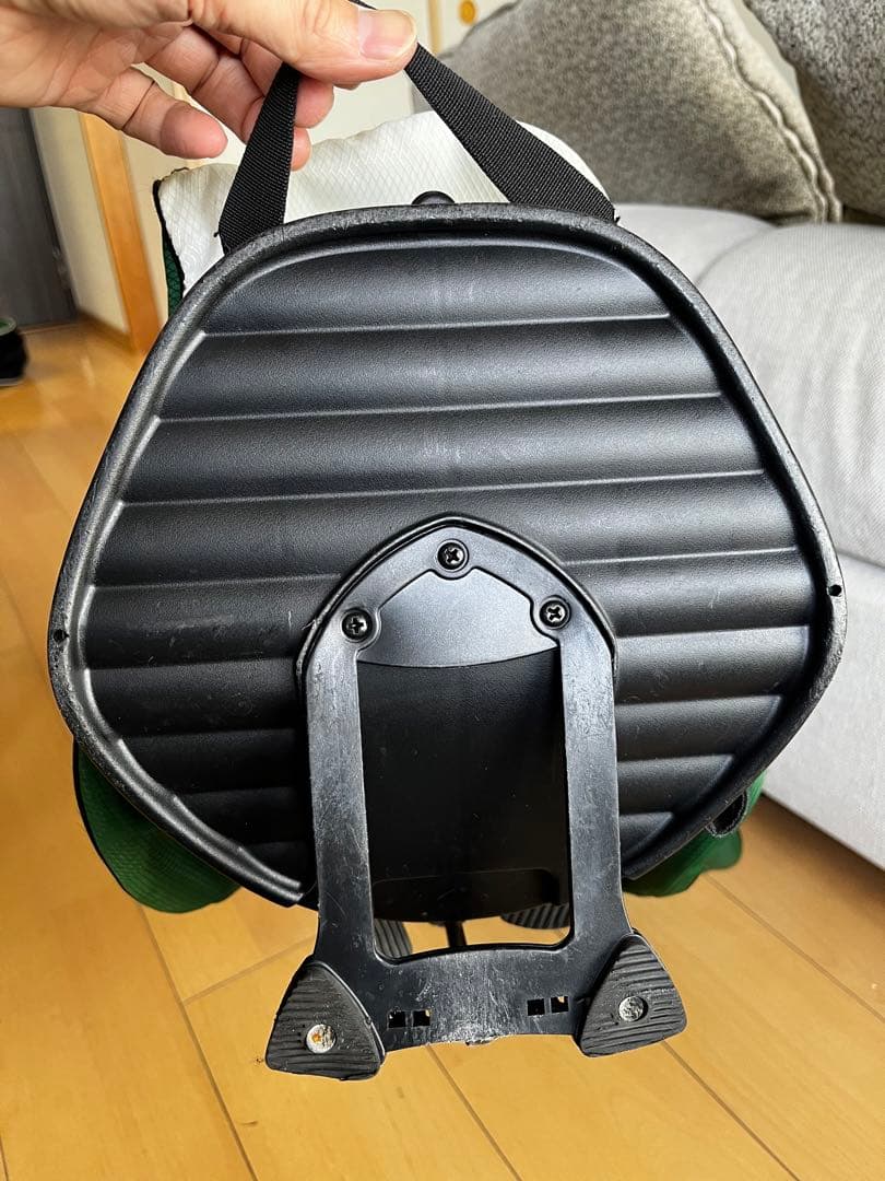 良品レア　サンマウンテン スタンド型キャディバッグ 希少カラーのグリーンイエロー