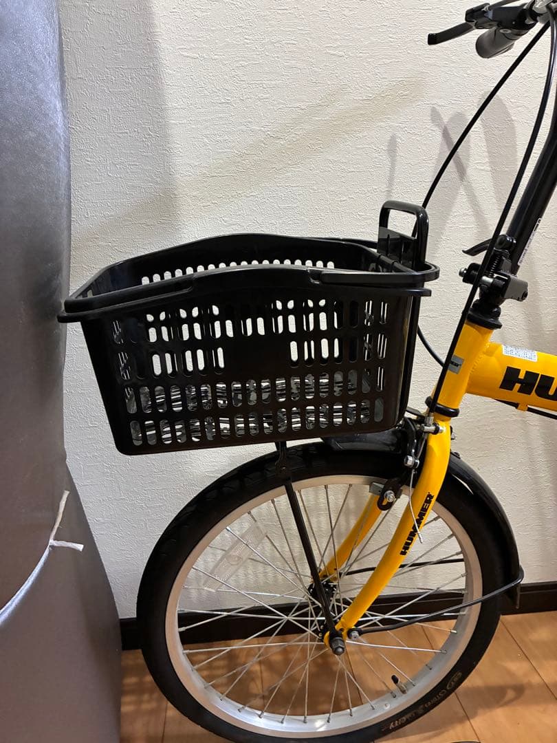 HUMMER 電動アシスト自転車 イエロー　20インチ　実走10キロほど