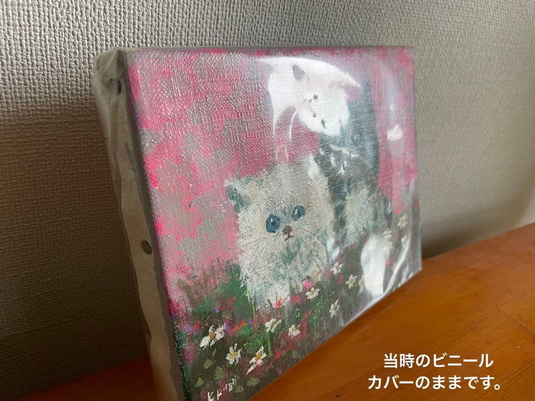 F0油彩画、子猫、藤井康二、絵画、猫