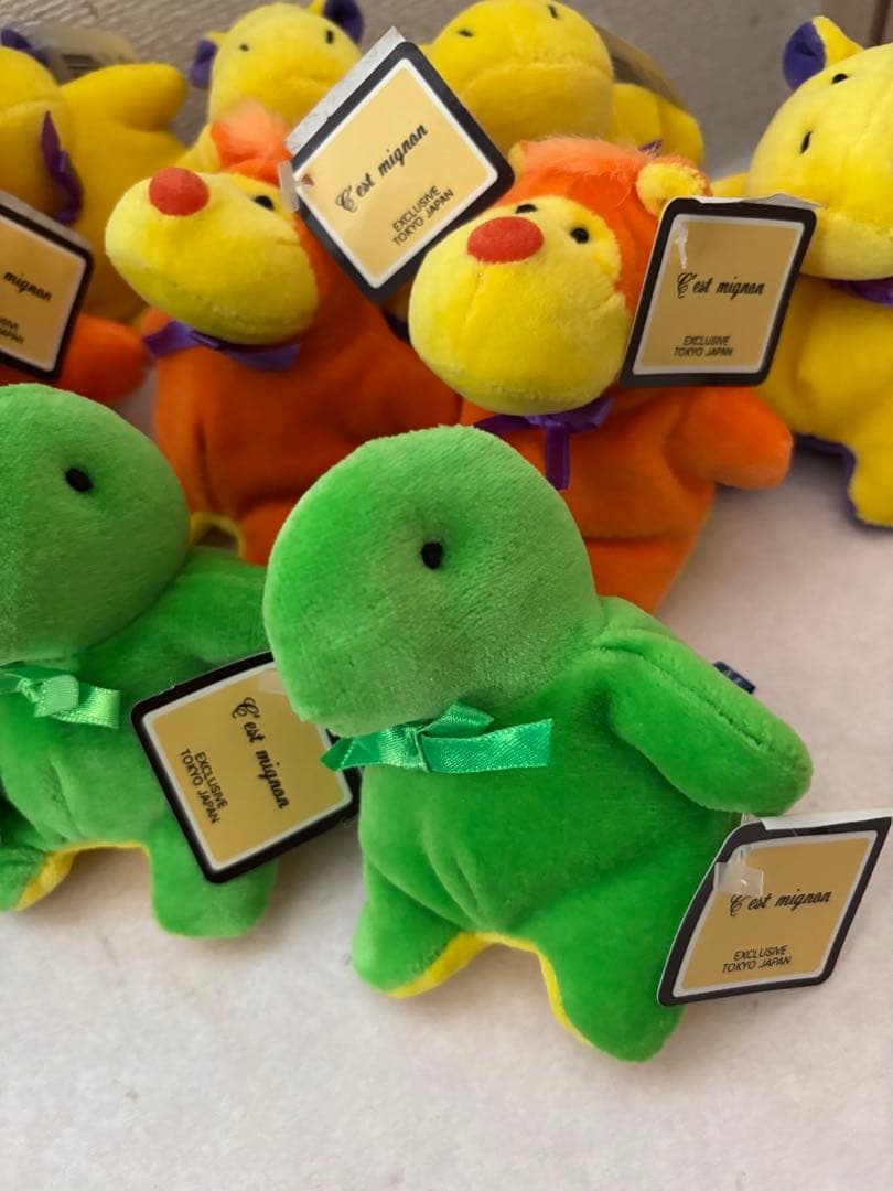 C’est mignon セ・ミニョン ぬいぐるみ 緑 ドラゴン 猿 カバ10匹
