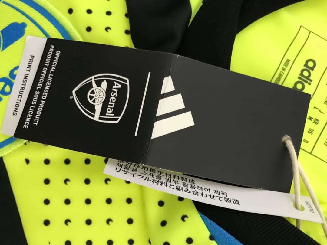 【タグ付き】adidas アーセナル 23-24 アウェイ 半袖　ユニフォーム