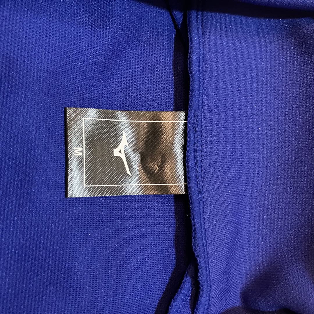 Mizuno ジャージ上下 青 Mサイズ未使用(送料込み)刺繍ロゴセットアップ
