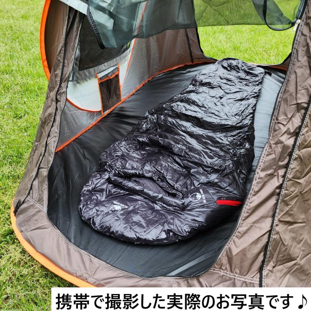 ポップアップテント　アウトドア　キャンプ　1秒開閉　BBQ　オレンジ&グレー