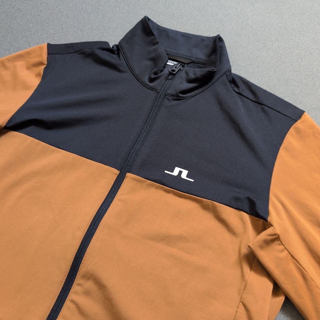 【極美品】ジェイリンドバーグゴルフ　ストレッチフルジップモックネック長袖　M
