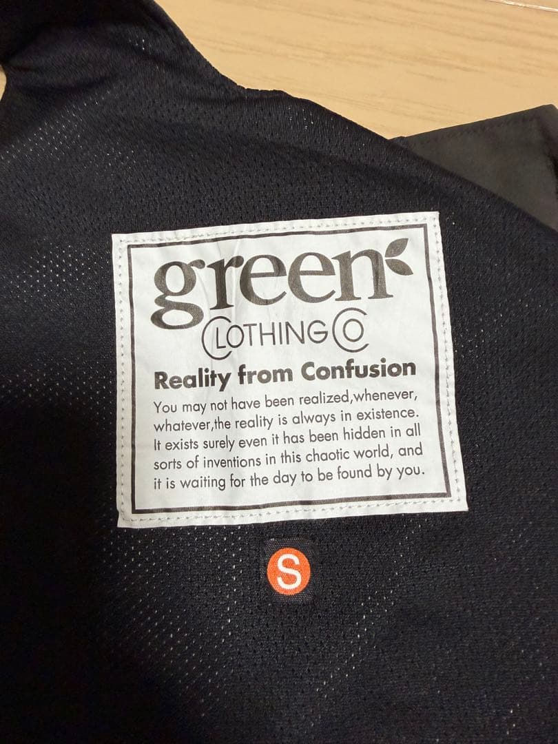 グリーンクロージング　ビブパンツ　Sサイズ　オリーブ　greenclothing