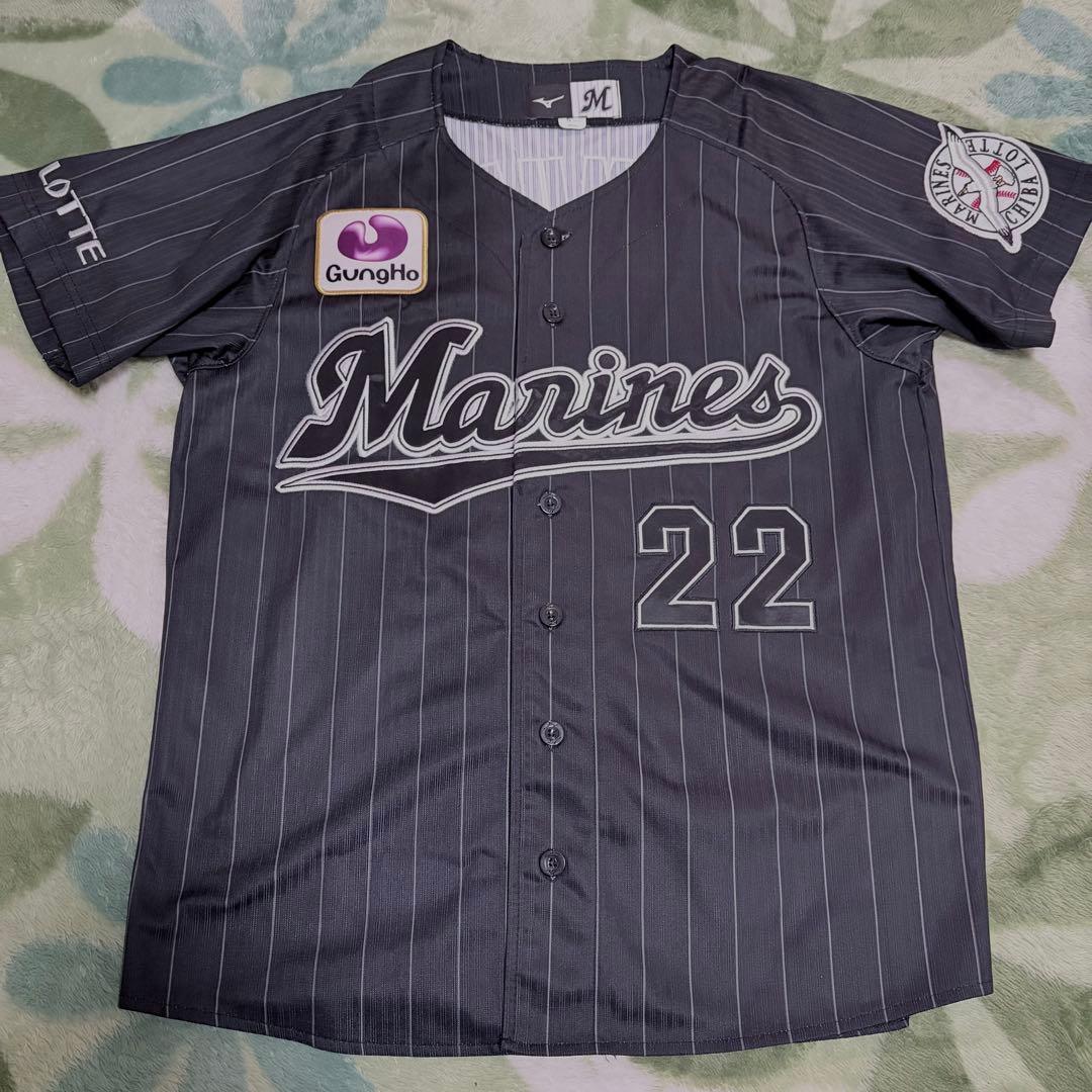 千葉ロッテマリーンズ　田村龍弘ビジターユニフォーム Sサイズ