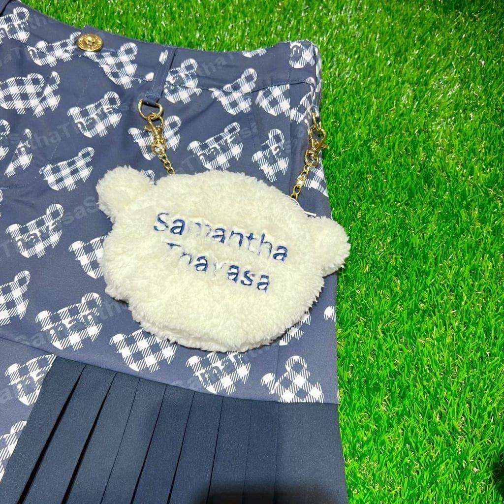 新品　サマンサゴルフ　アイミーちゃんもこもこゴルフボールポーチ