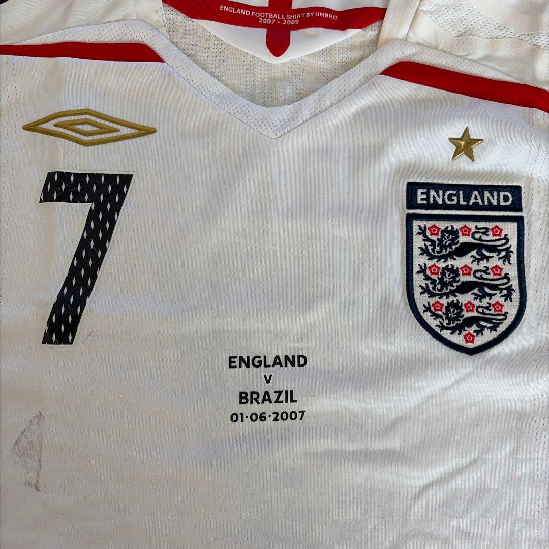 ウェア Umbro England 2007  Shirt 7 BECKHAM