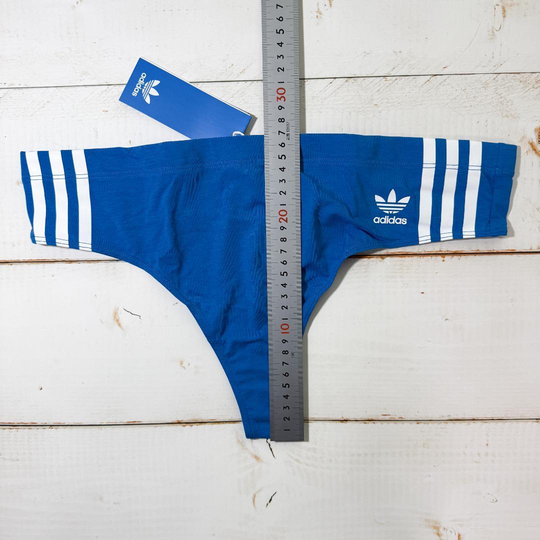 adidas アディダス インナー Tバック Blue/Black 海外XL