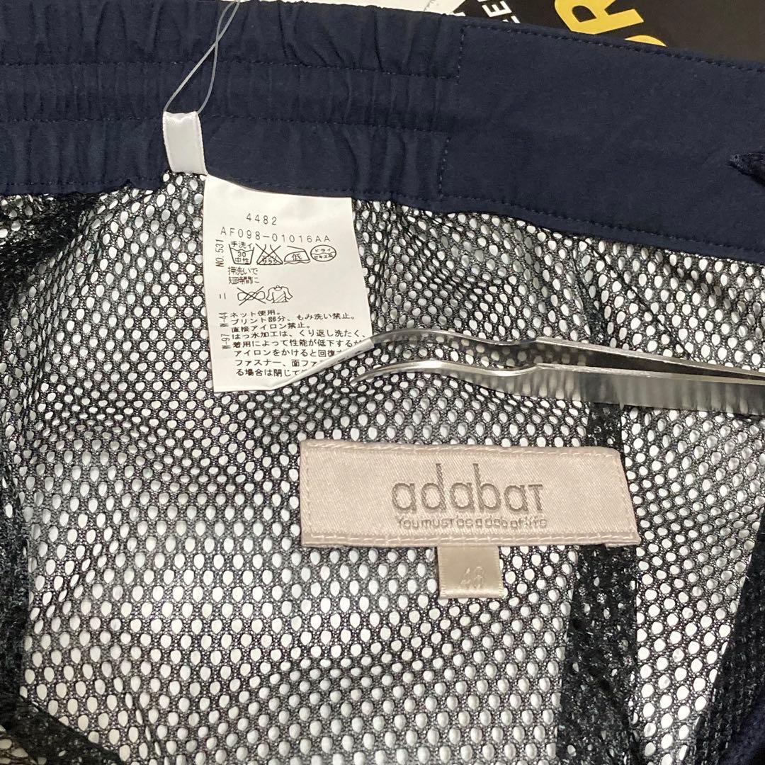 adabat アダバット ナイロン セットアップ ネイビー 48 美品 ゴルフ