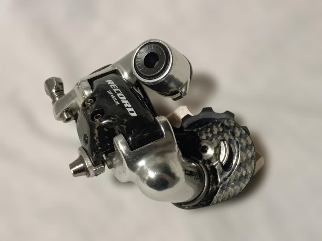 【美品】カンパニョーロ レコード 10s リアディレイラー TITANIUM