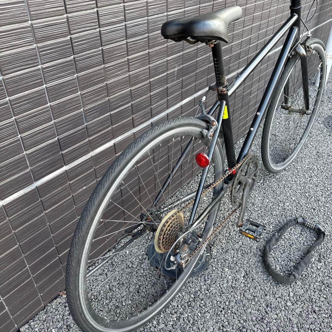 クロスバイク シマノ6段変速 700×28c シティサイクル 自転車　おまけ付き