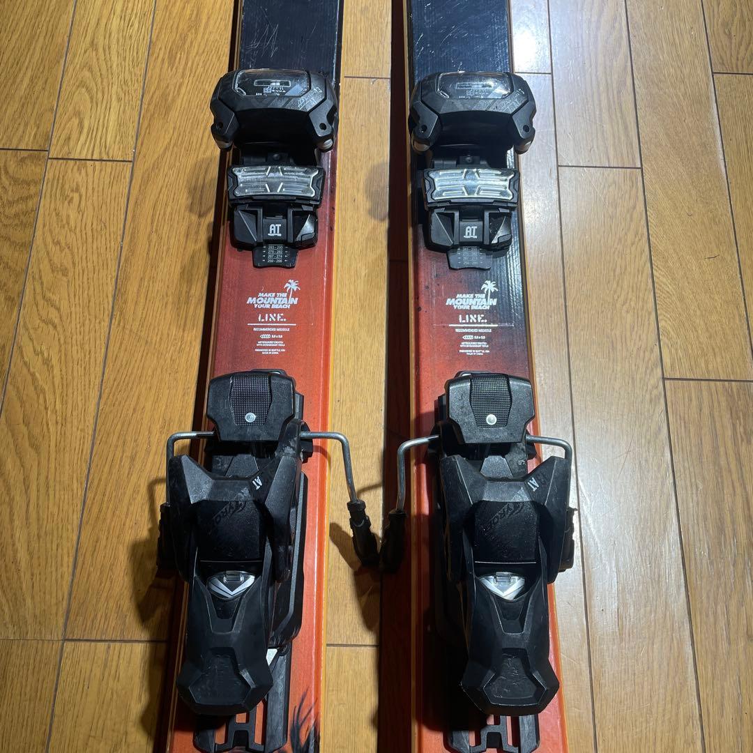 名機LINEラインSICKDAY186cm金具セット　フリーライド