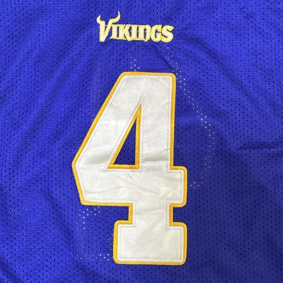 NFL バイキングス リーボック ゲームシャツ アメフト ユニフォーム 刺繍ロゴ