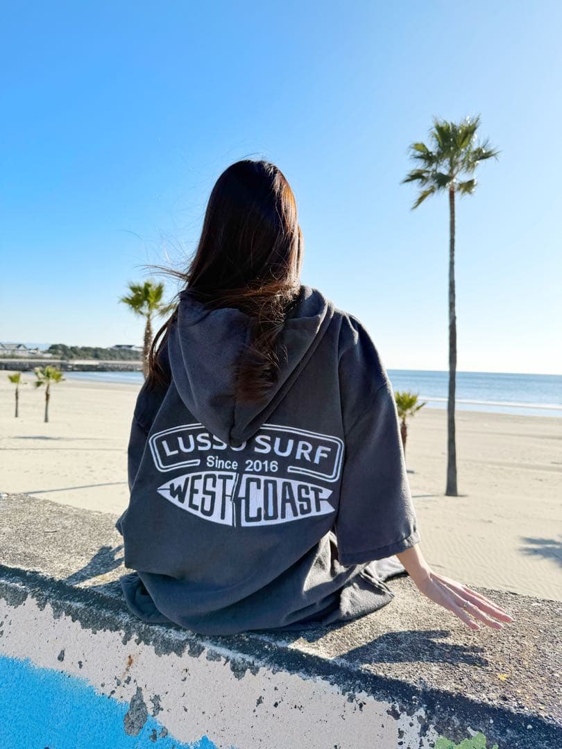 湘南で人気☆LUSSO SURF お着替えポンチョ　グレー⭐︎送料込み