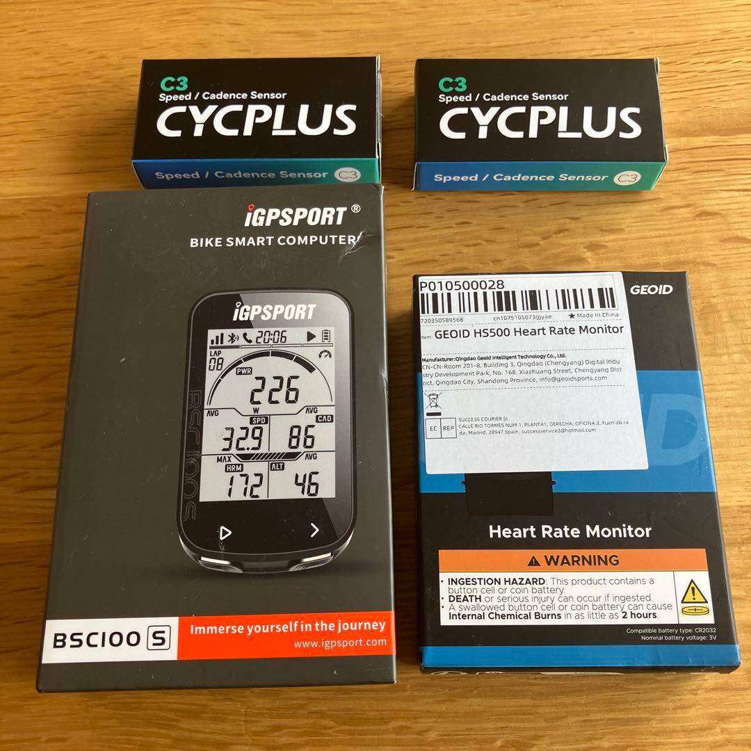 【未開封】iGPSPORT BSC100S ＋センサーセット