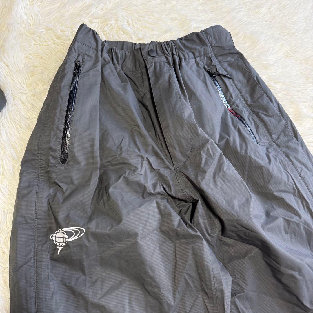 【ビームスゴルフ】極美品 レインウェア グレー 2way Mサイズ メンズ