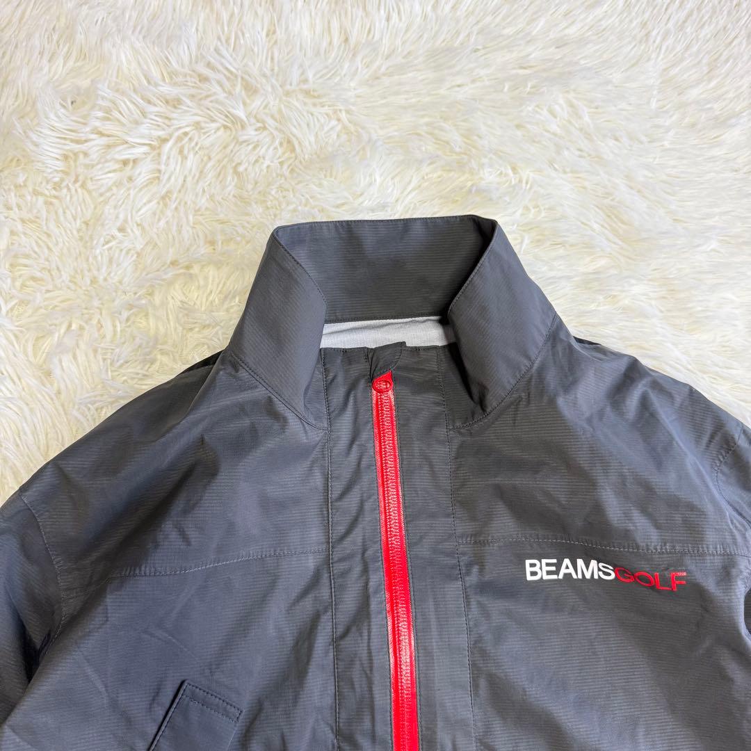 【ビームスゴルフ】極美品 レインウェア グレー 2way Mサイズ メンズ