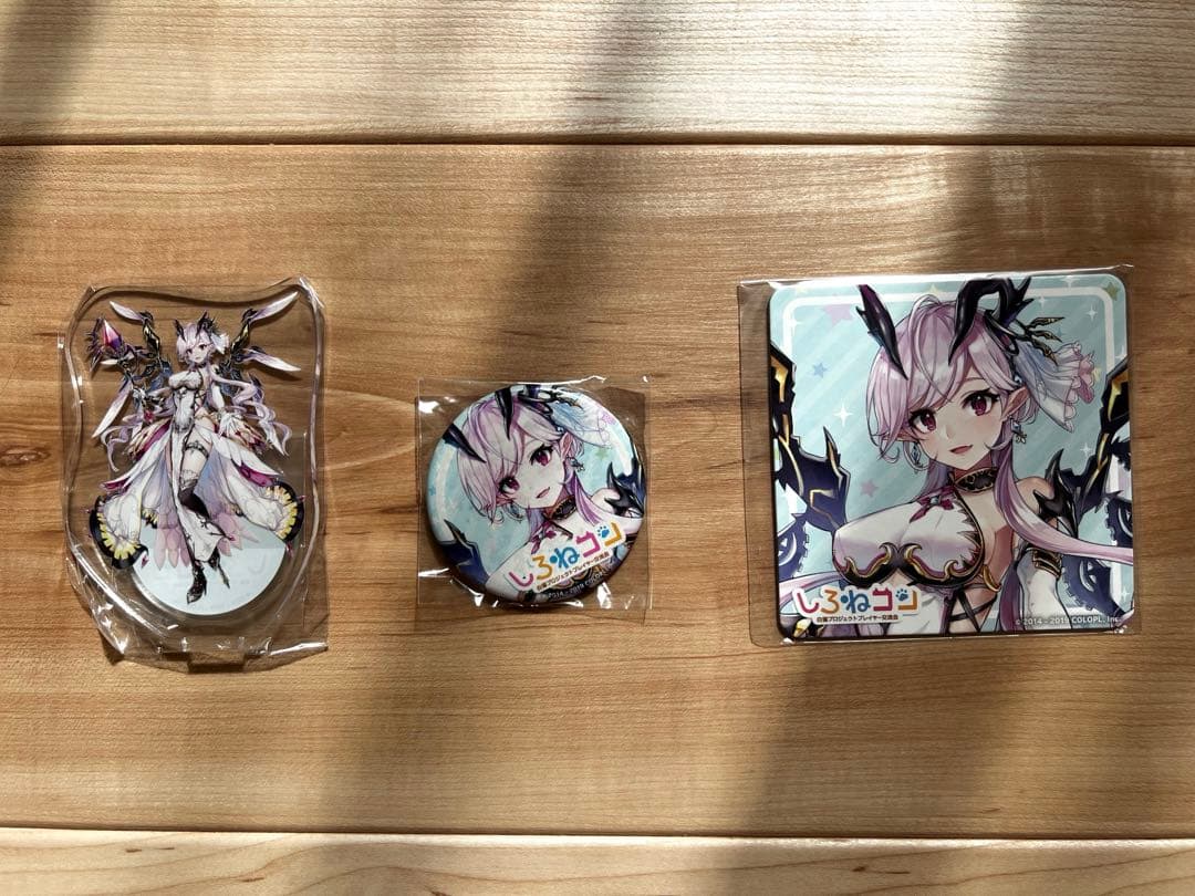 【レア品】しろねコン オスクロル アクリルスタンド、缶バッジ、コースターセット