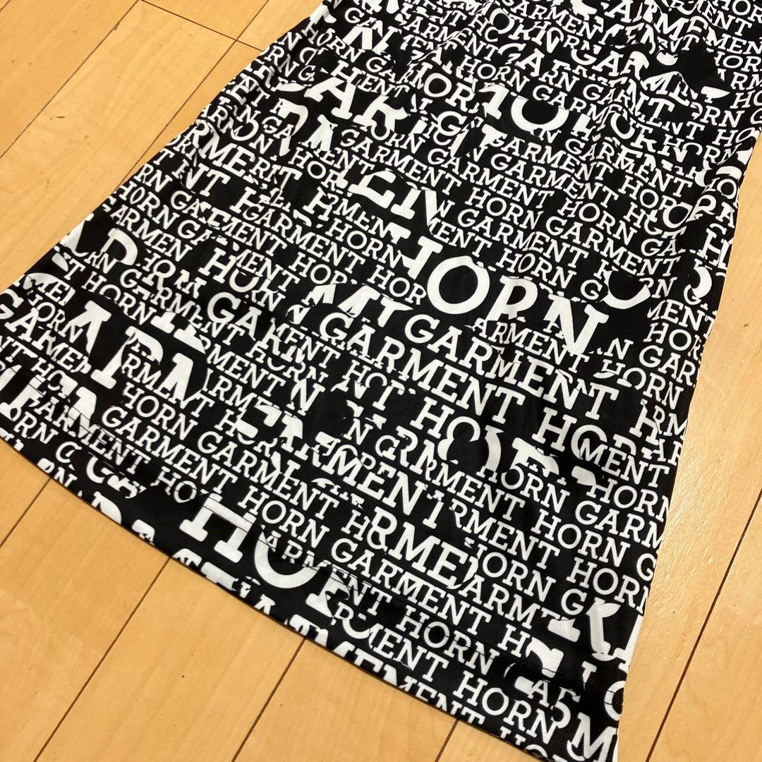HORN GARMENT ホーンガーメント　ワンピース　総柄　白黒　サイズ36