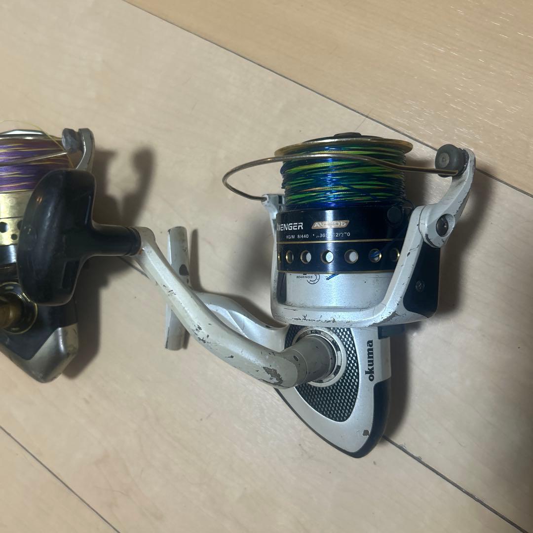 Okuma タマン釣り用スピニングリール2個セット