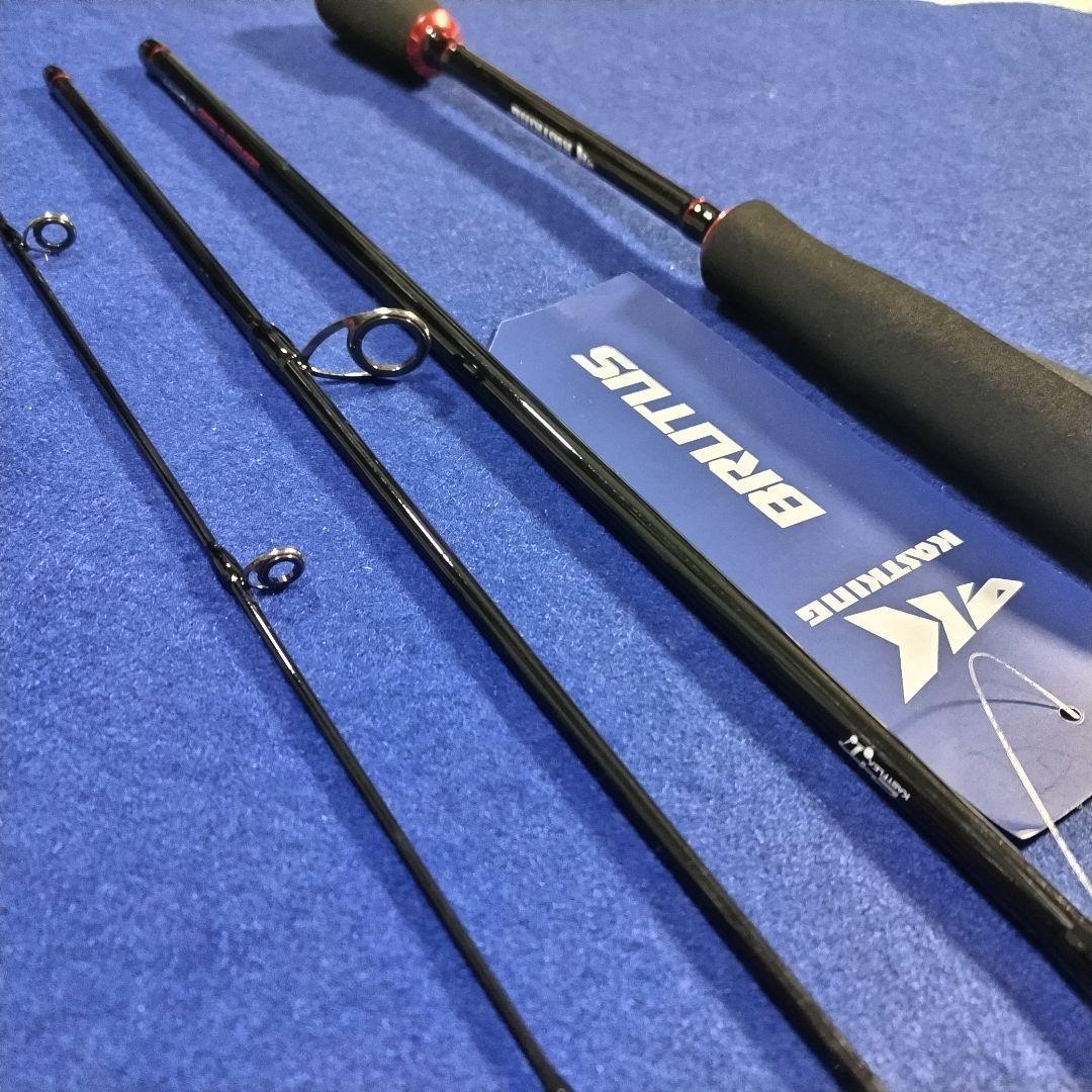 軽量マルチピースロッド 1.86m 6.1ft スピニング カストキング バス