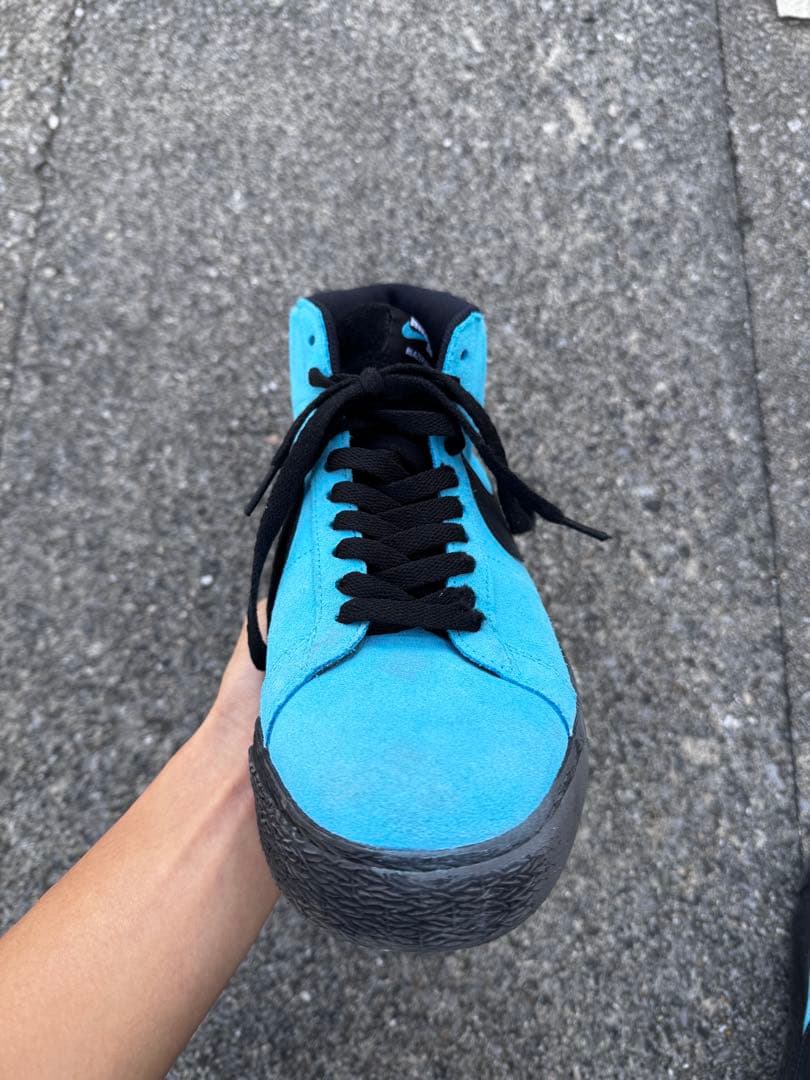 Nike Blazer Mid 青/黒 スエード
