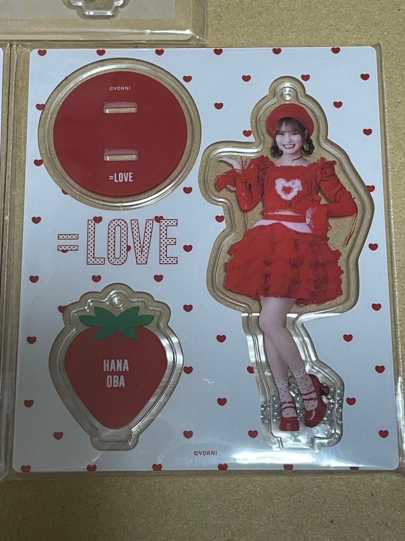 =LOVE 大場花菜 アクリルスタンド 3種