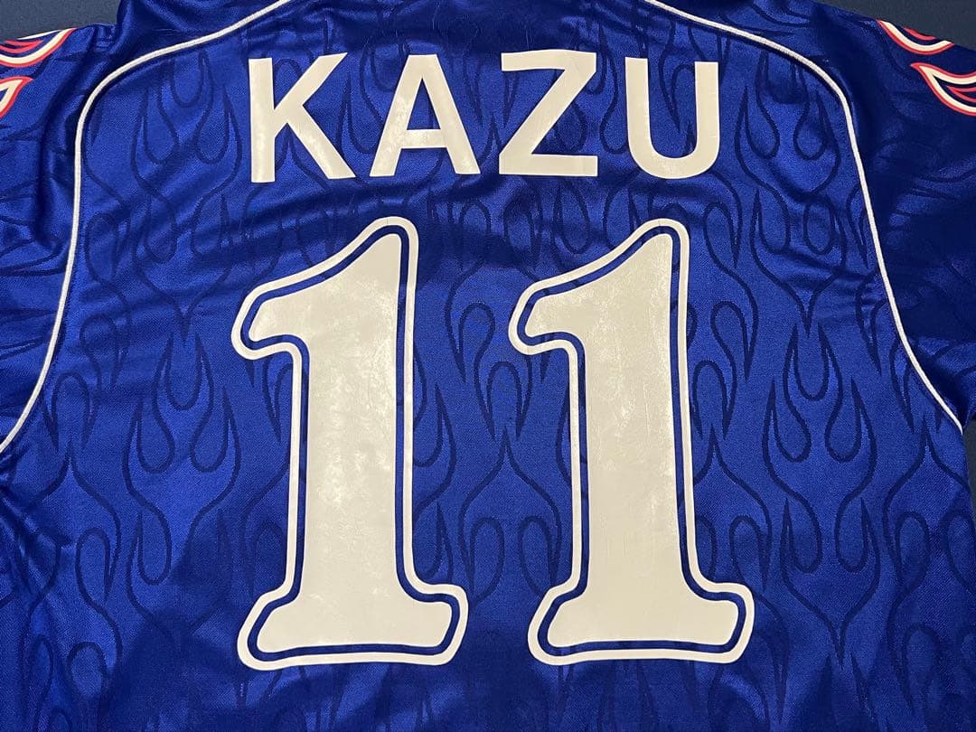 サッカー日本代表ユニホーム炎モデル asics製 98年フランスW杯 上下セット