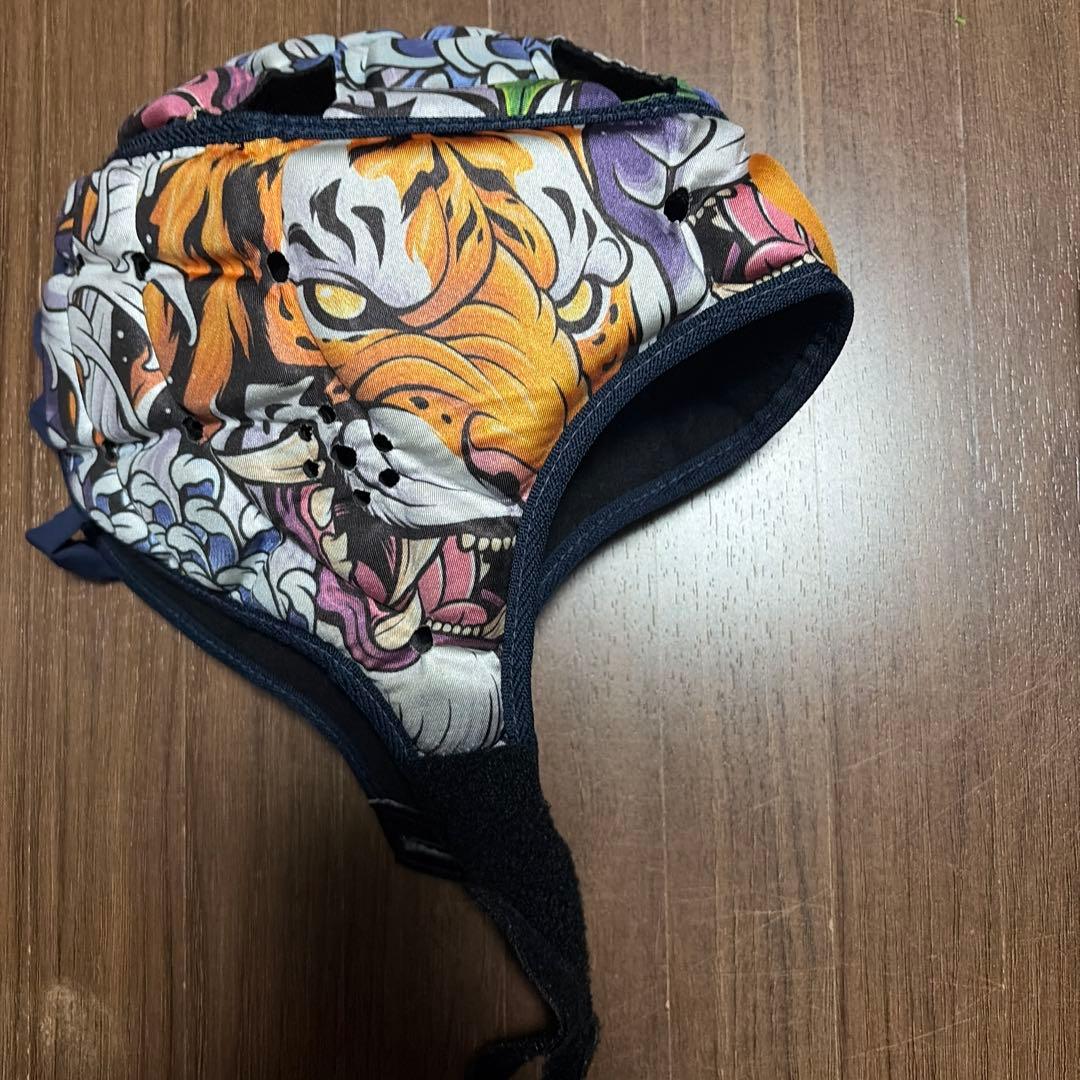 ラグビー ヘッドギア 虎デザイン