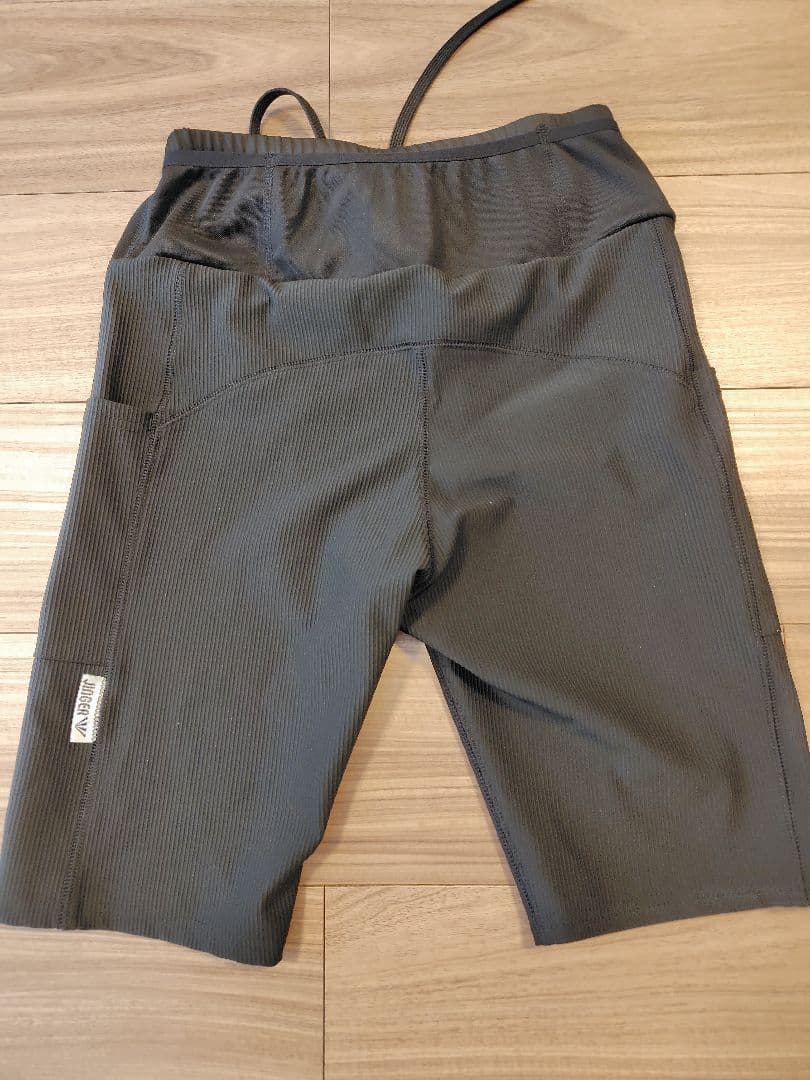 JINGER メンズ・ランニングタイツ【JM-2042/BLK】Lサイズ