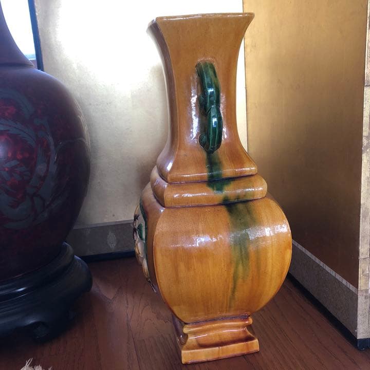 中国 唐三彩 花瓶 47cm