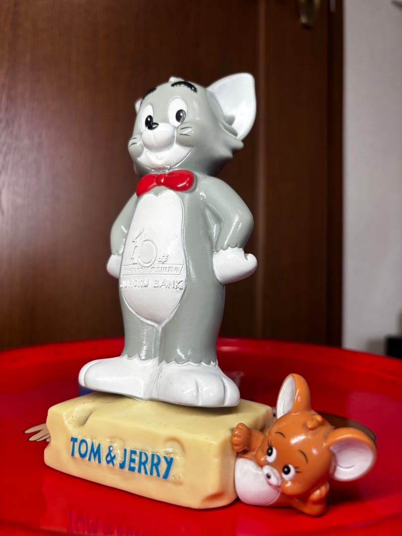 トムとジェリー 貯金箱 十六銀行 110周年 ノベルティ 昭和レトロ 美品