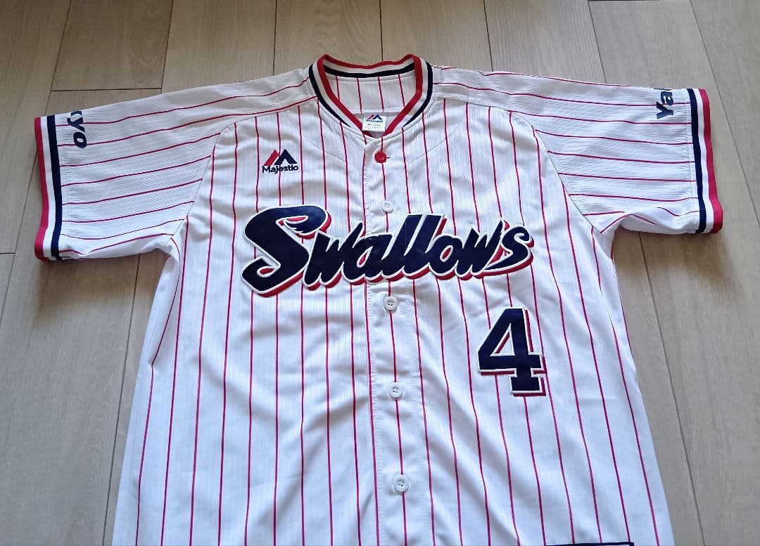 ヤクルト　スワローズ　バレンティン　ホーム　ユニフォーム　マジェスティック　M