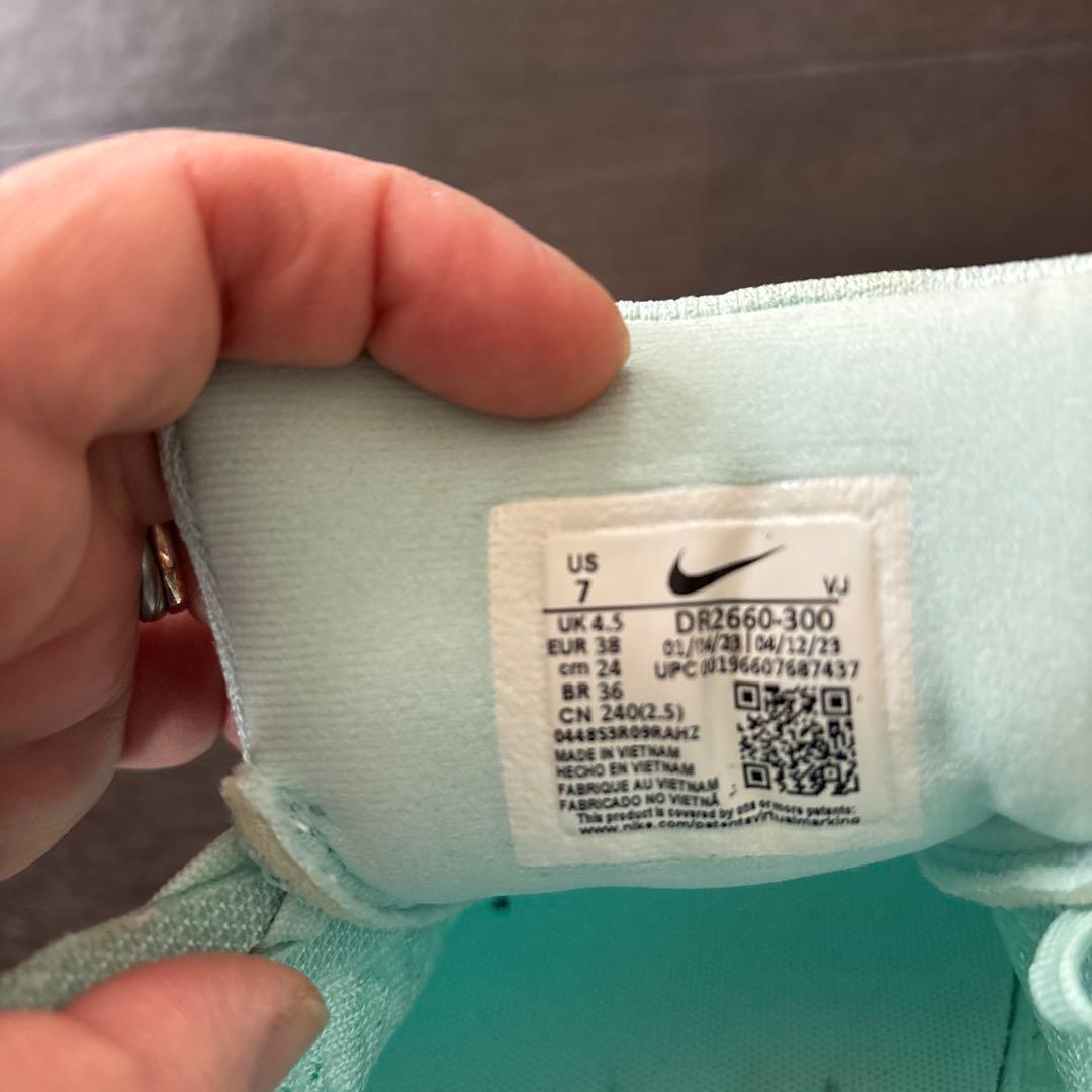 Nike スニーカー US 7 ミントグリーン24センチ