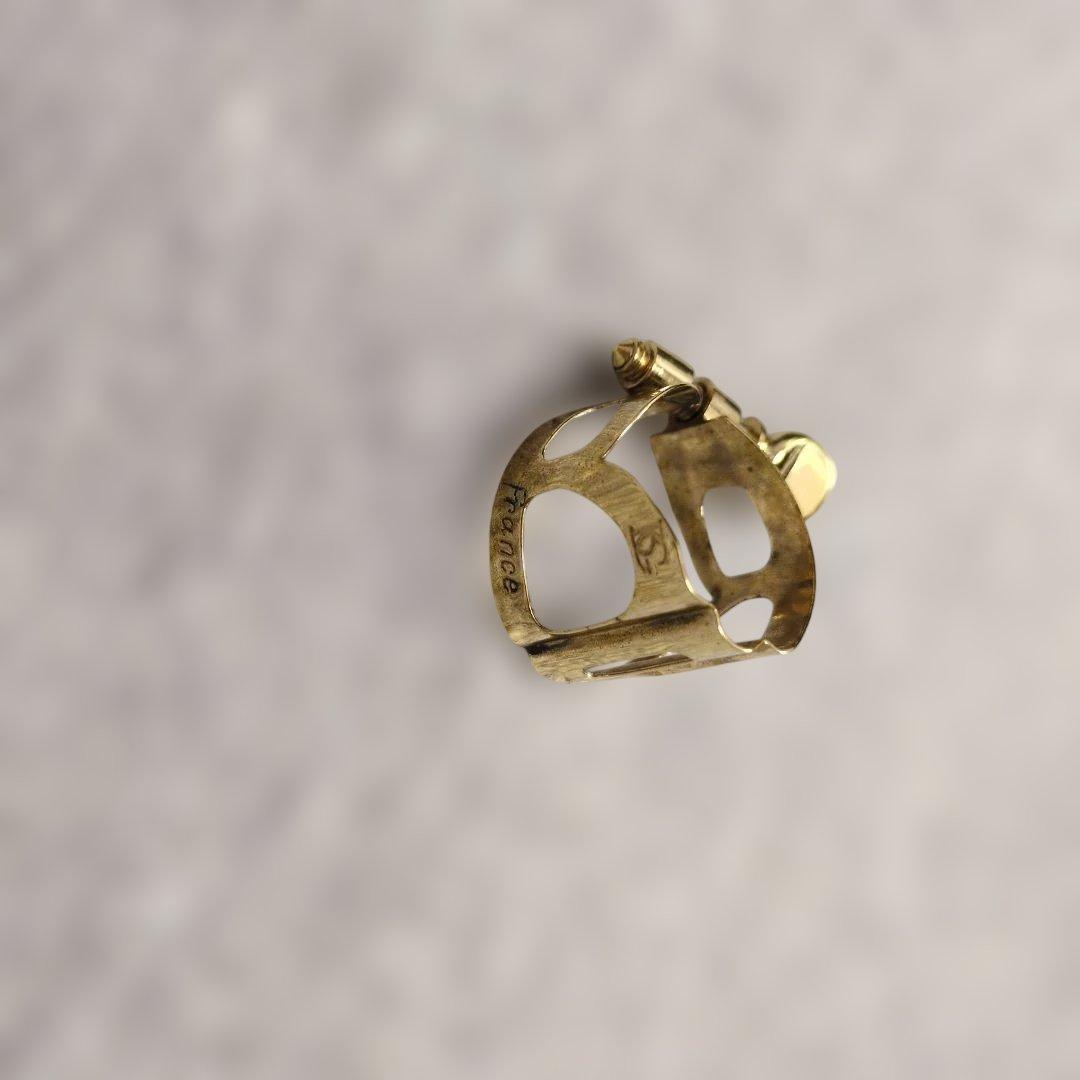 BG ソプラノサックス用 リガチャー キャップ付 金メッキ