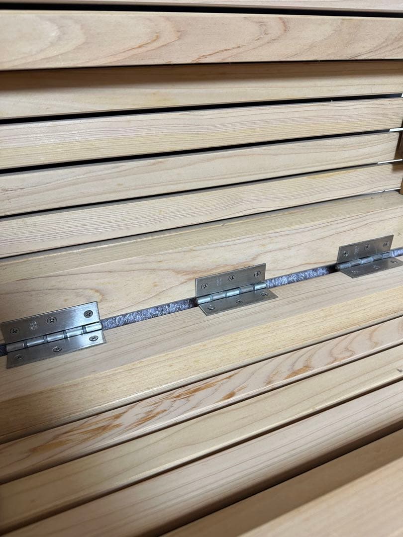 KUROSON370F 2つ折りひのきウッドテーブル
