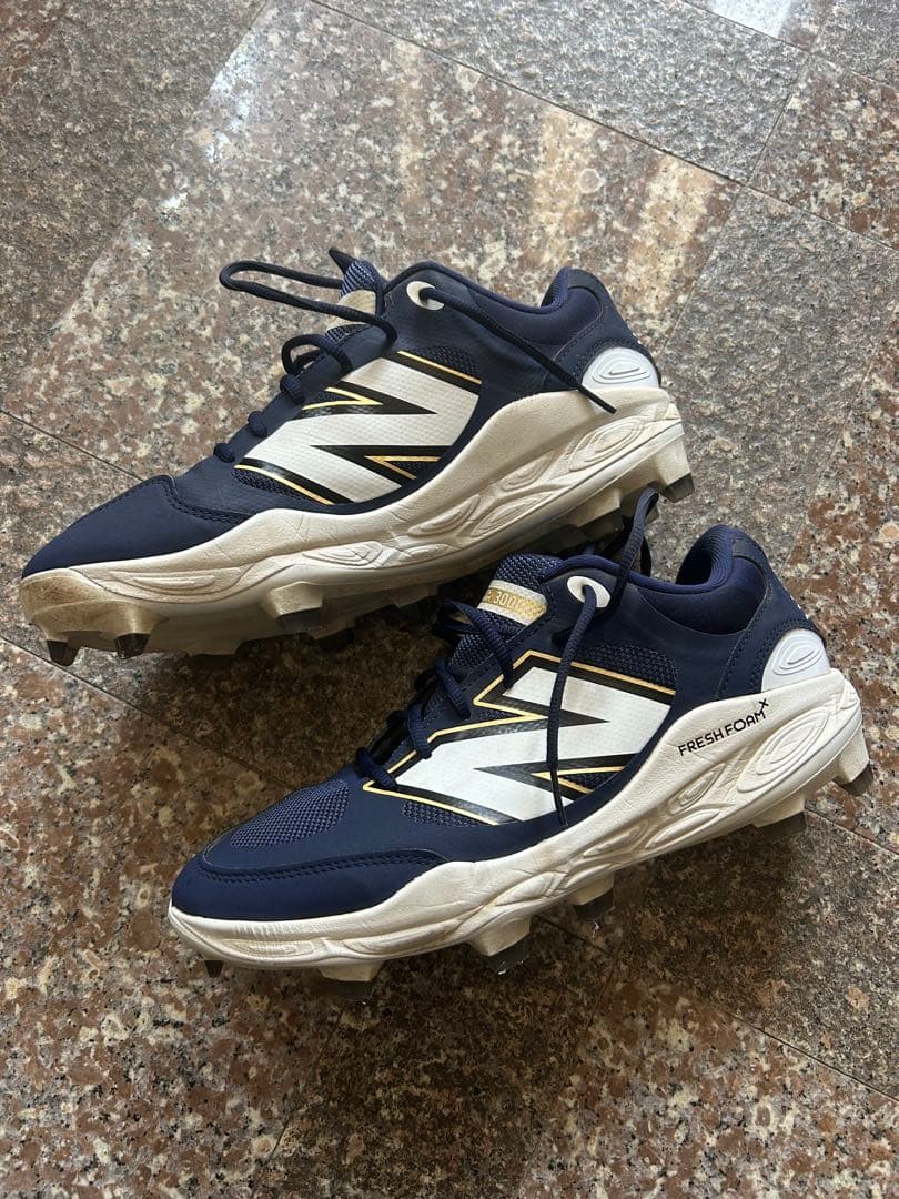 New Balance Fresh Foam スパイクシューズ ネイビー