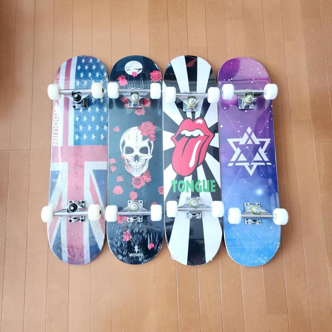 スケートボード 31インチ　スケボー　　ABEC9ベアリング採用　スター　星