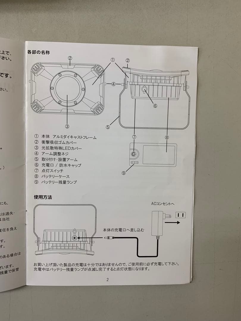 富士倉 PRO仕様 HIGH POWER 35W 充電式投光器 SVB-35W