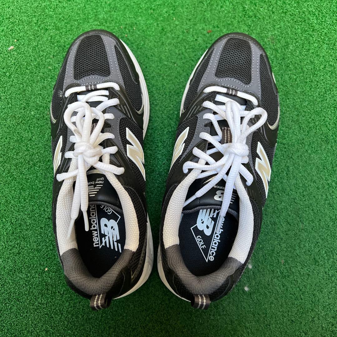 New Balance 990v5 ゴルフシューズ (ブラック/ホワイト)