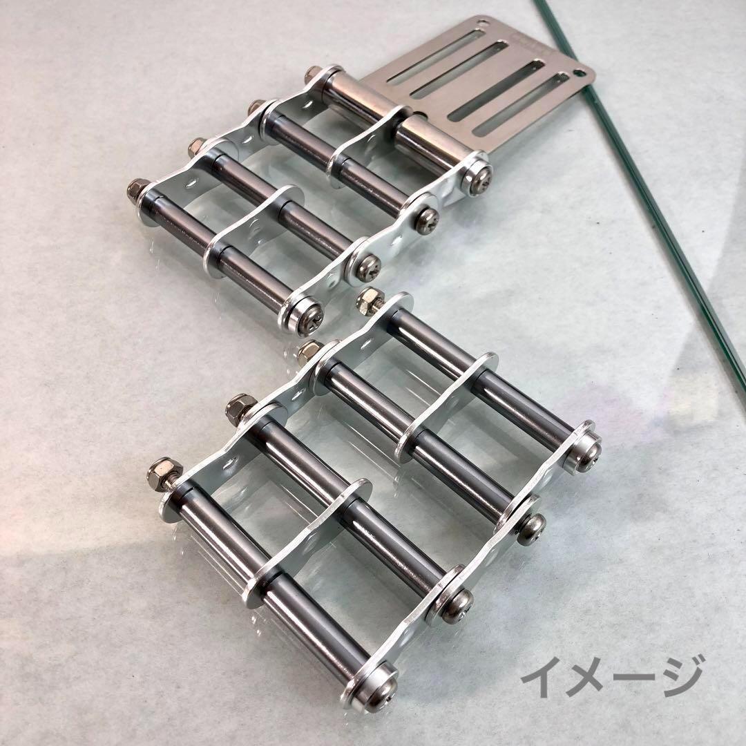 ニックス風 腰道具カスタムチェーン シルバー１組汎用工具差し対応チェーン２組