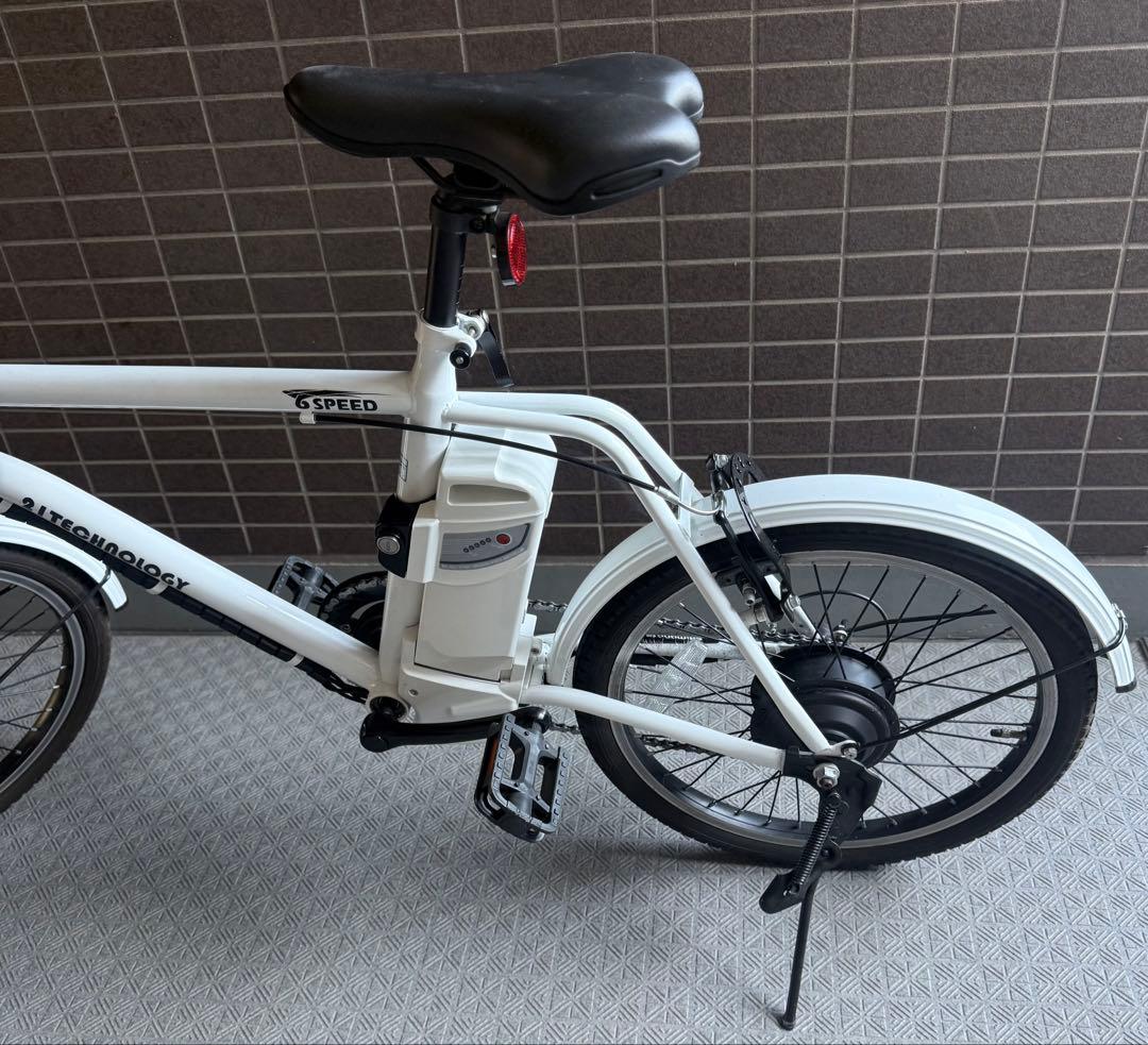 限定地域格安お届け！DASK206 オシャレ電動アシスト自転車 白 新品同様☆