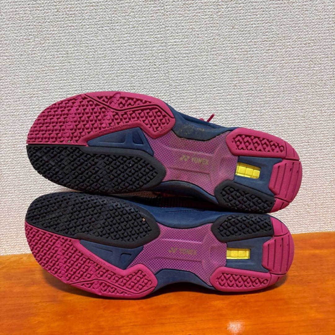 ❀美品 27.5cm ヨネックス エアラスダッシュ ピンク 紺 ネイビー