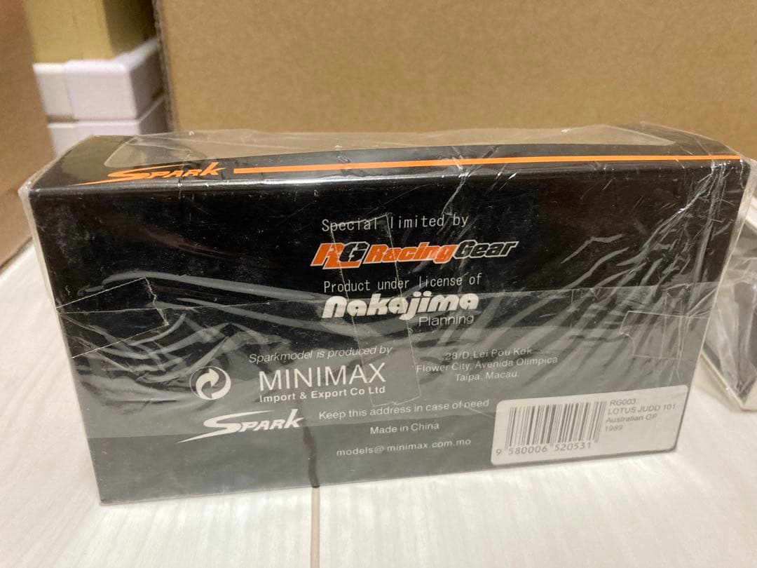 RG別注 スパークモデル 1/43 キャメル ロータス 101 中嶋悟