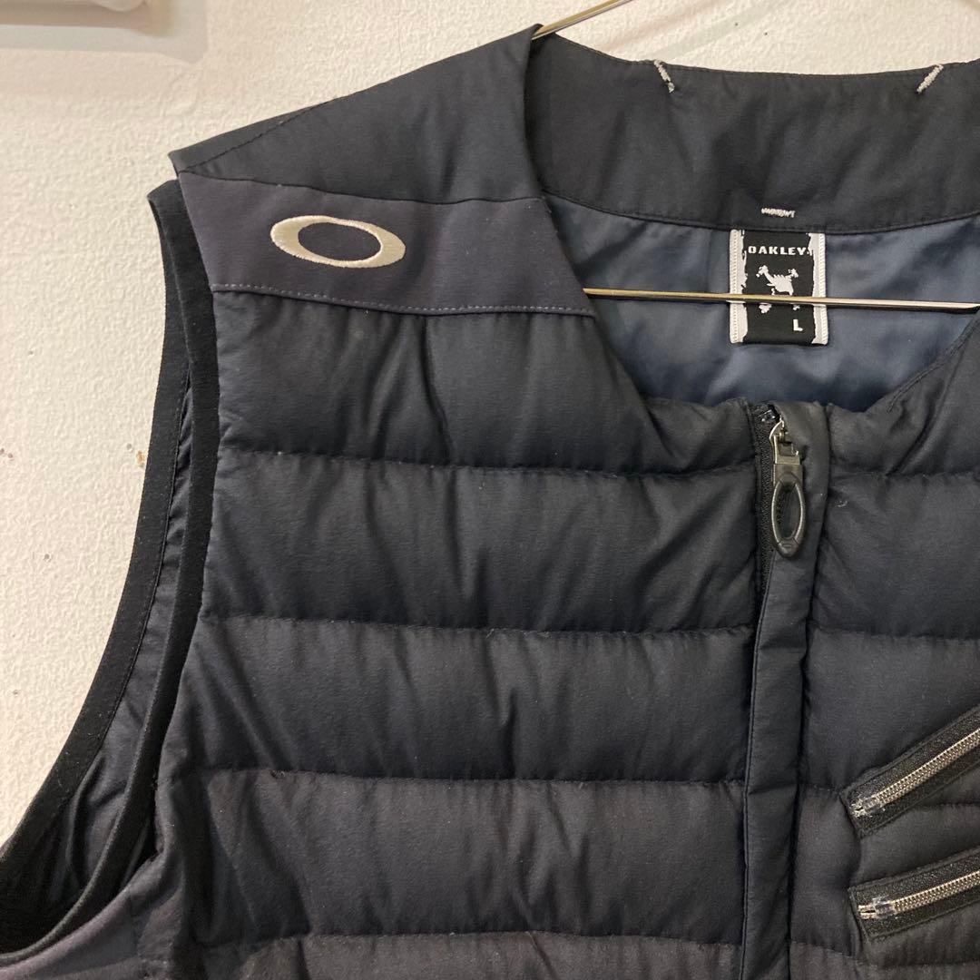 OAKLEY オークリー スカル ダウン ベスト ダブルジップ　y2k D3